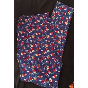 TC LuLaRoe Floral Leggings